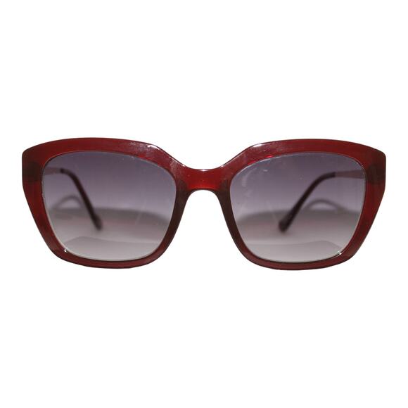 OSSE Burgundy Brown Gold Cateye Sunglasses main image 5